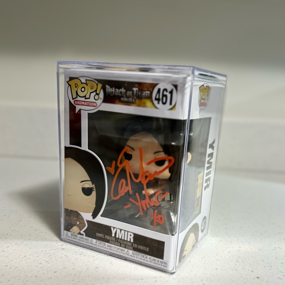 Funko Pop Attack on Titan Ymir #461 Signed Elizabeth Maxwell (Certified)